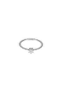 Solo Diamond Beaded Ring, white gold