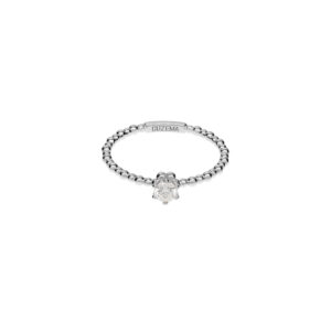 Solo Diamond Beaded Ring, white gold