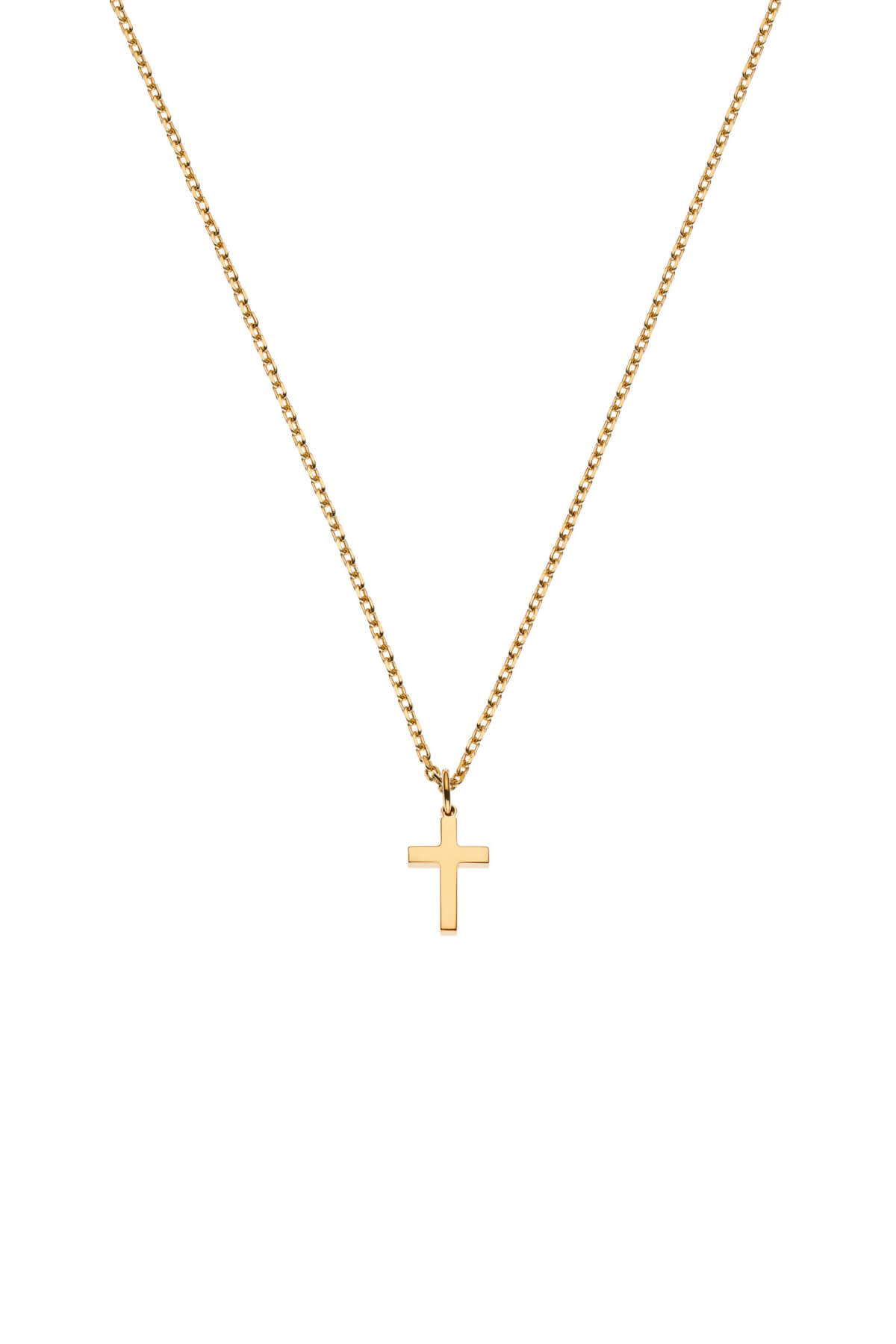 Exclusive Necklaces Mini Cross, yellow gold from Guzema