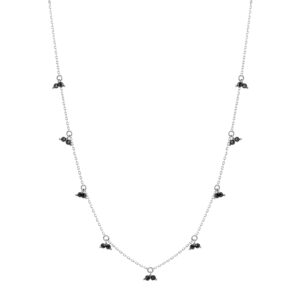 Duo Gems Necklace, white gold