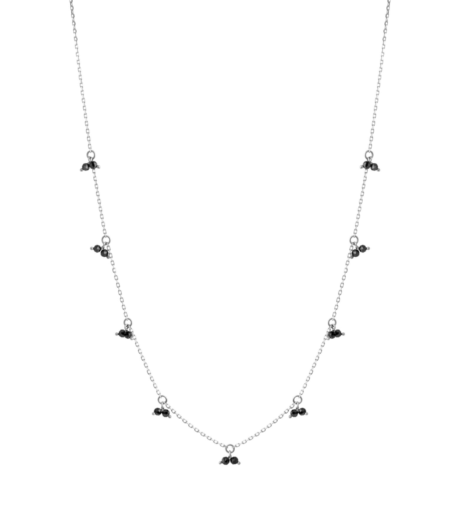 Necklaces Duo Gems Necklace, white gold with fast delivery from Guzema