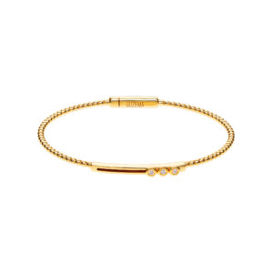 Dynamic Trio-Diamond Bracelet, yellow gold