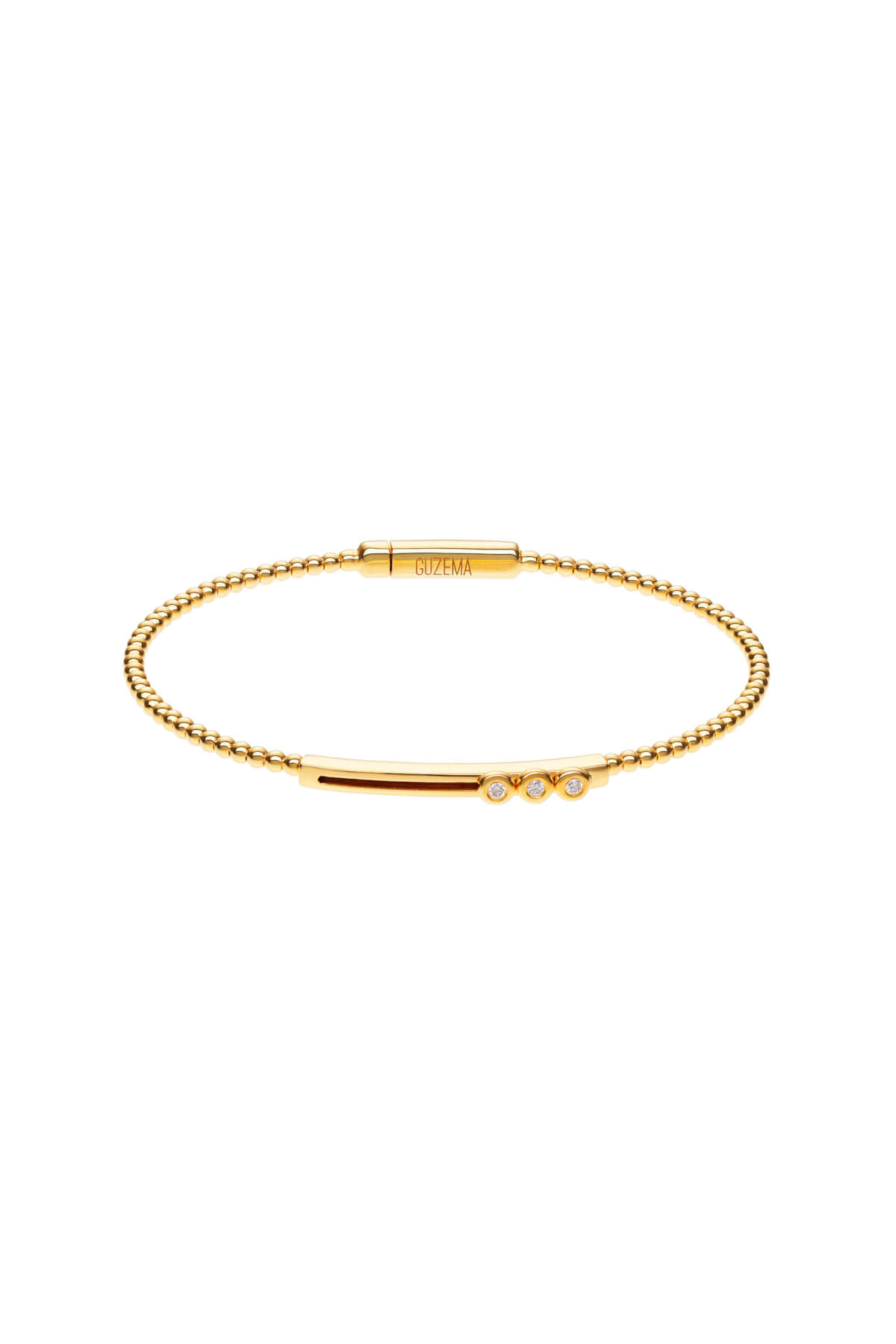 Bracelets Dynamic Trio-Diamond Bracelet, yellow gold with high-end craftsmanship from Guzema