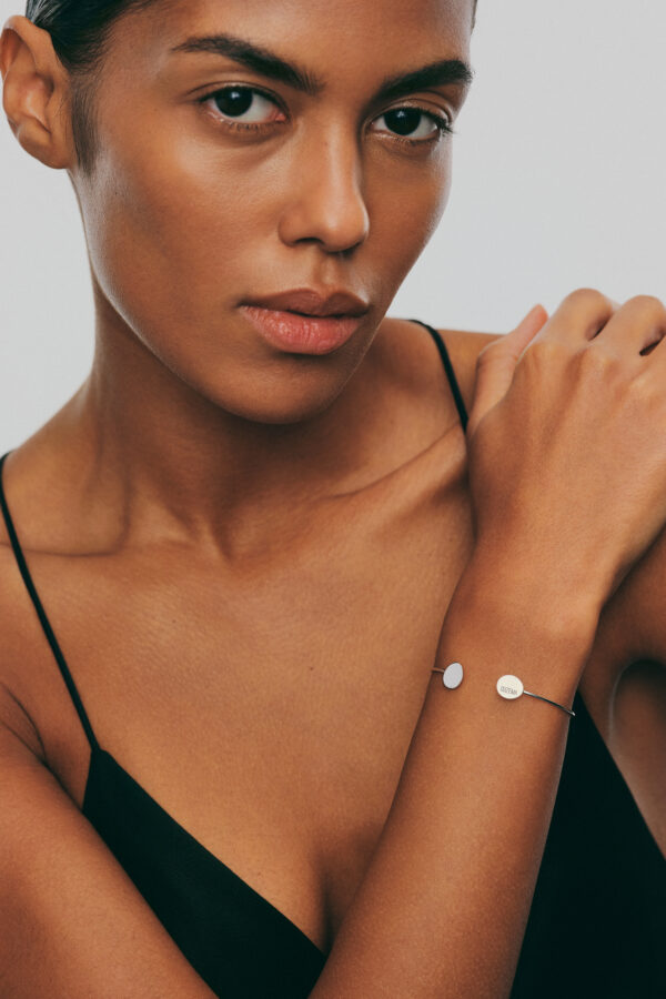 Bracelets Flat Bracelet, white gold for everyday elegance