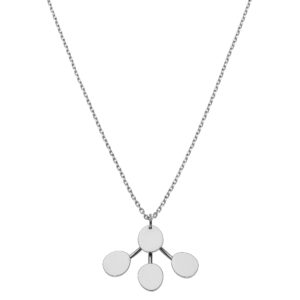 Petal Flat Necklace, white gold