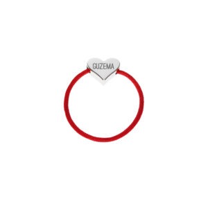 Heart Cord ring, white gold