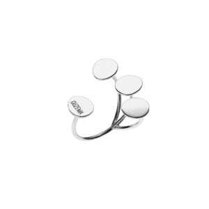 Petal Flat Ring, white gold