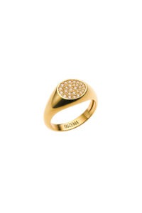 Signet Ring, diamonds, yellow gold