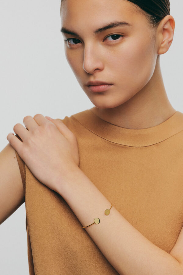 Bracelets Flat Bracelet, yellow gold for everyday elegance