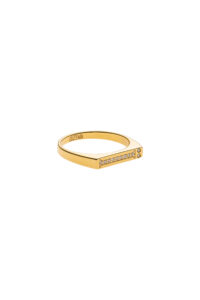 Essence Ring, diamonds, yellow gold