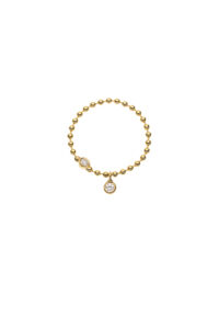Duo Diamonds Eternal Ring, yellow gold