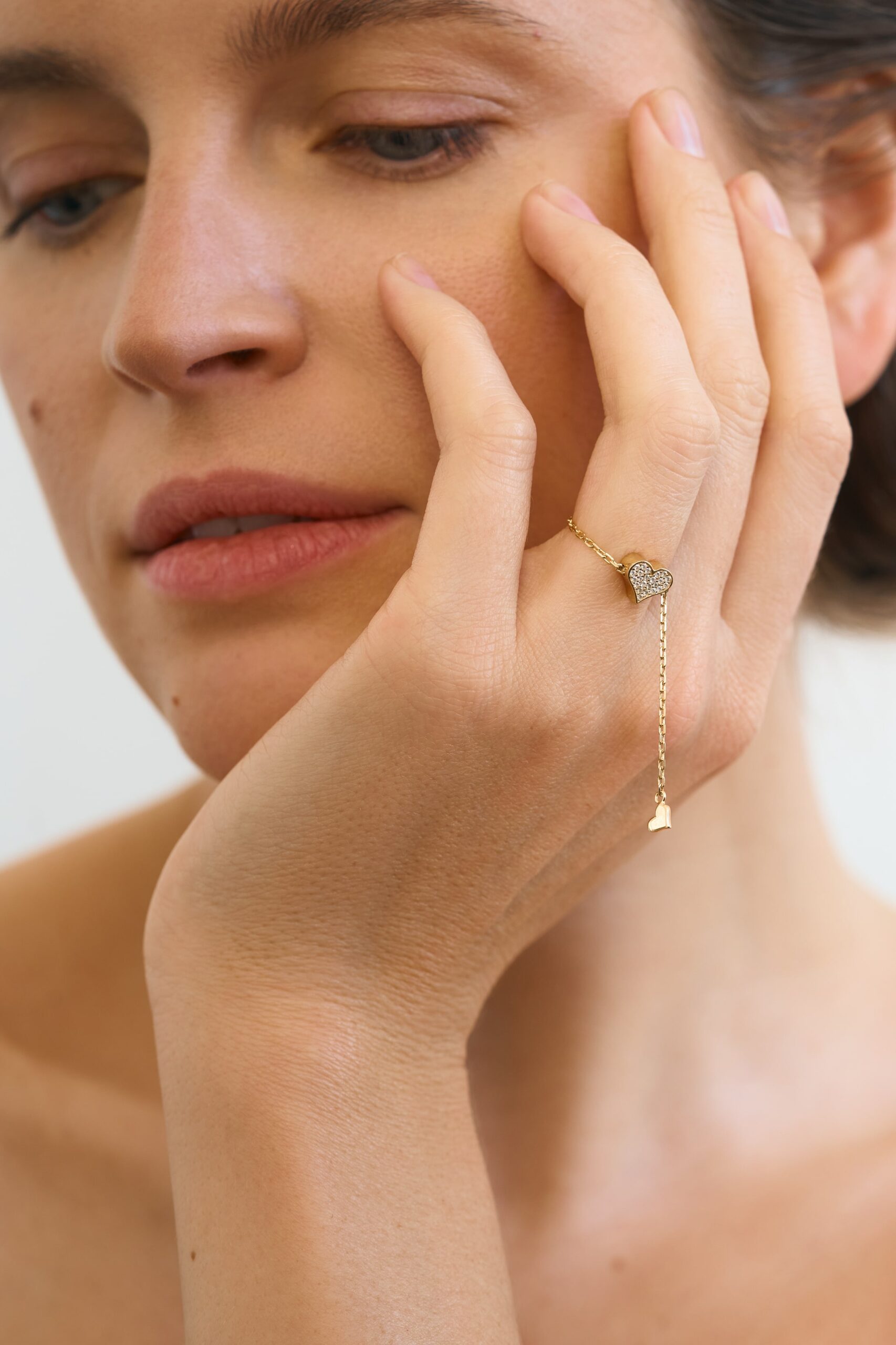 Rings Heart Transformer Ring, diamonds, yellow gold with luxury craftsmanship from Guzema