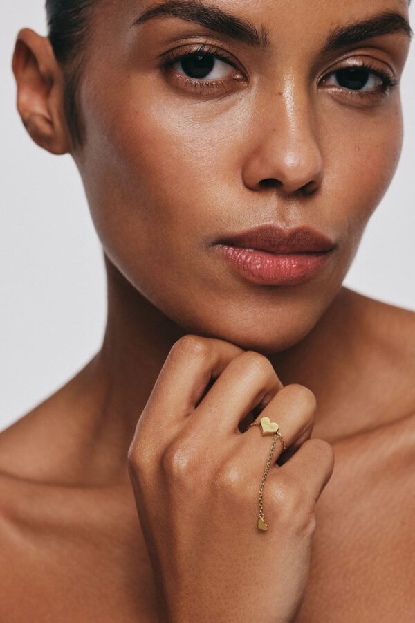 Rings Heart Transformer Ring, yellow gold with luxury craftsmanship from Guzema