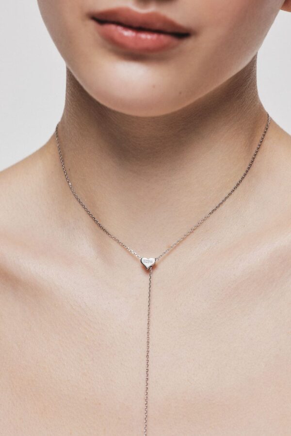 Exclusive Necklaces Heart Transformer Necklace, white gold from Guzema