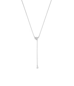 Heart Transformer Necklace, diamonds, white gold