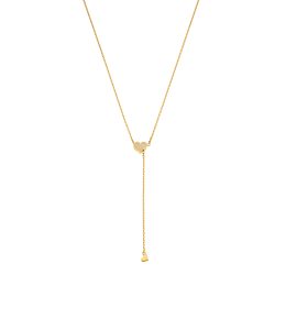 Heart Transformer Necklace, diamonds, yellow gold