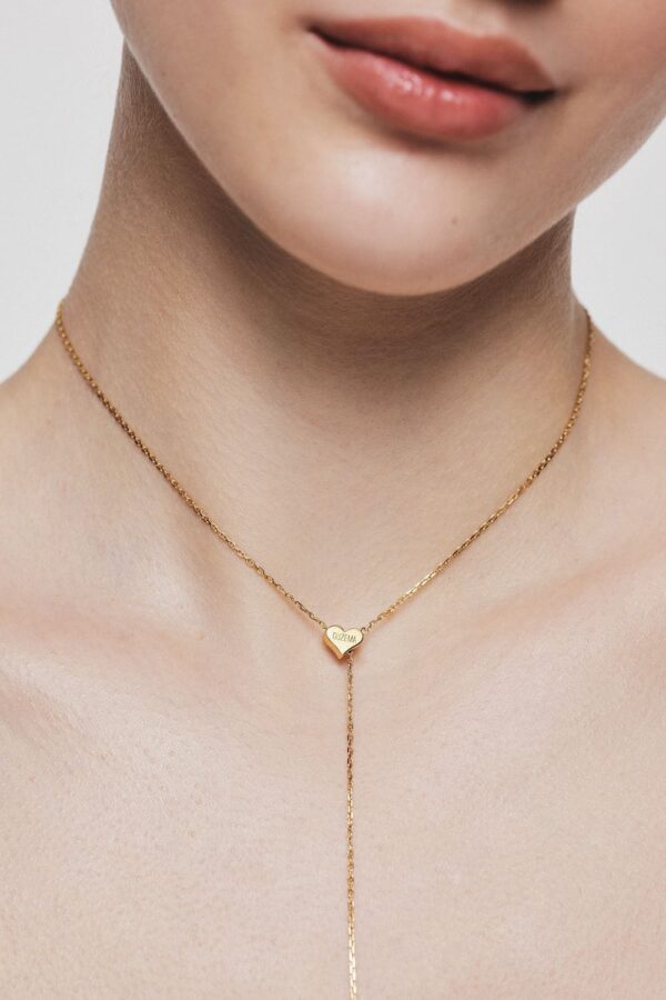 Necklaces Heart Transformer Necklace, yellow gold with fast delivery from Guzema