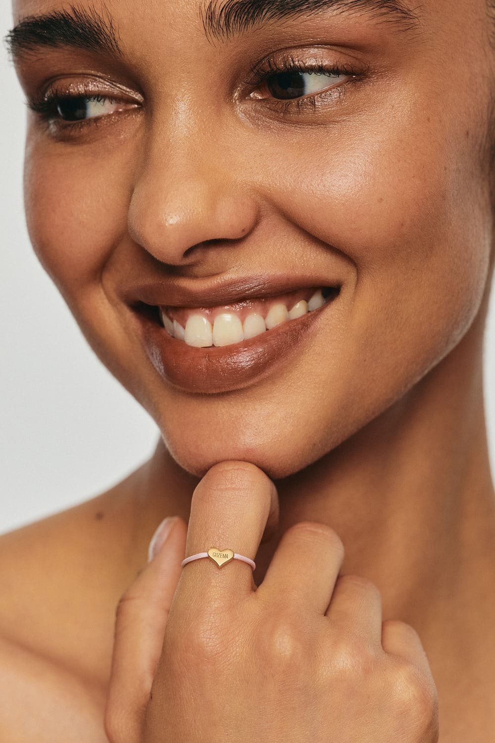 Rings Heart Cord ring, yellow gold with modern design available now