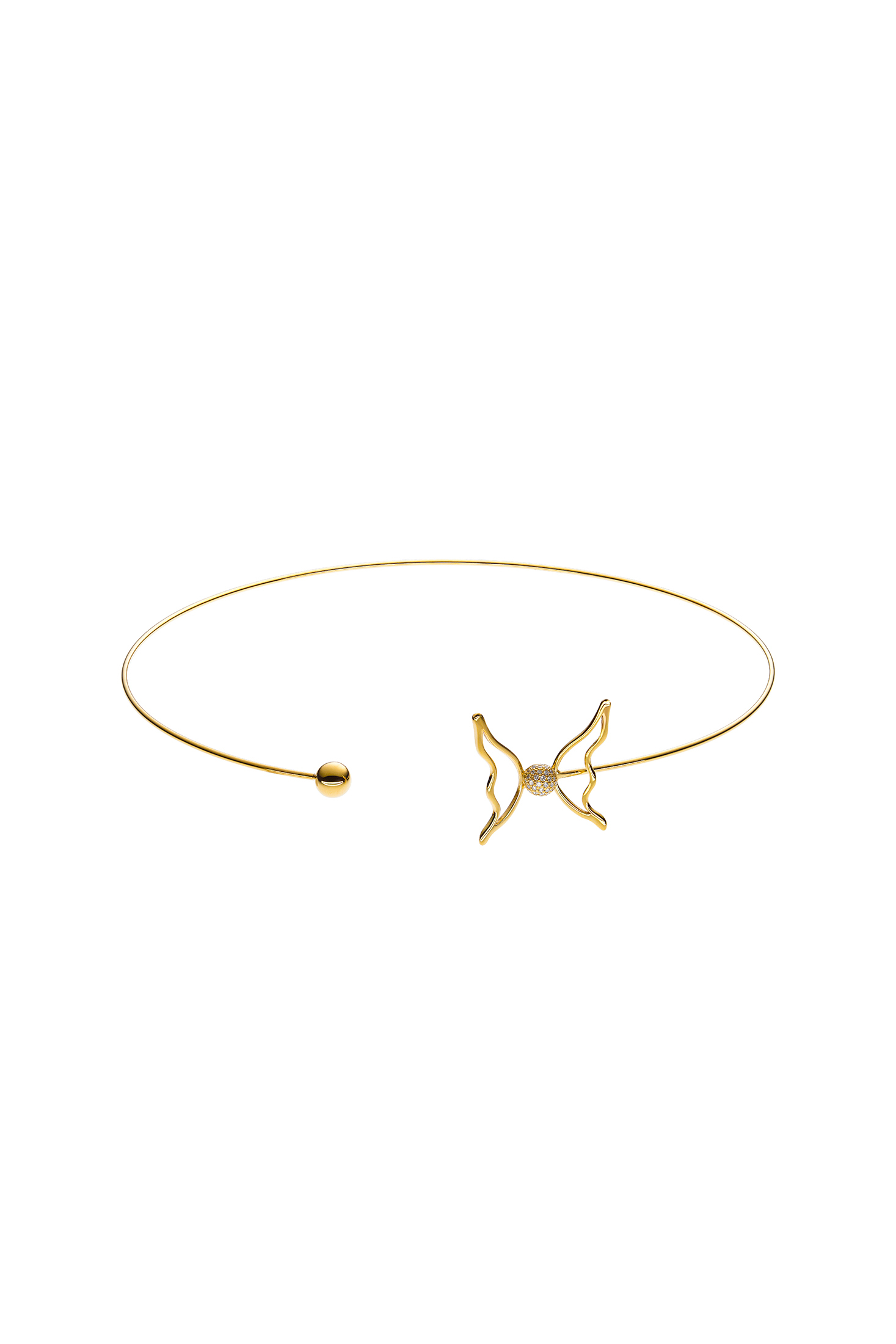 Chokers Butterfly Choker, diamonds, yellow gold available online with unique design