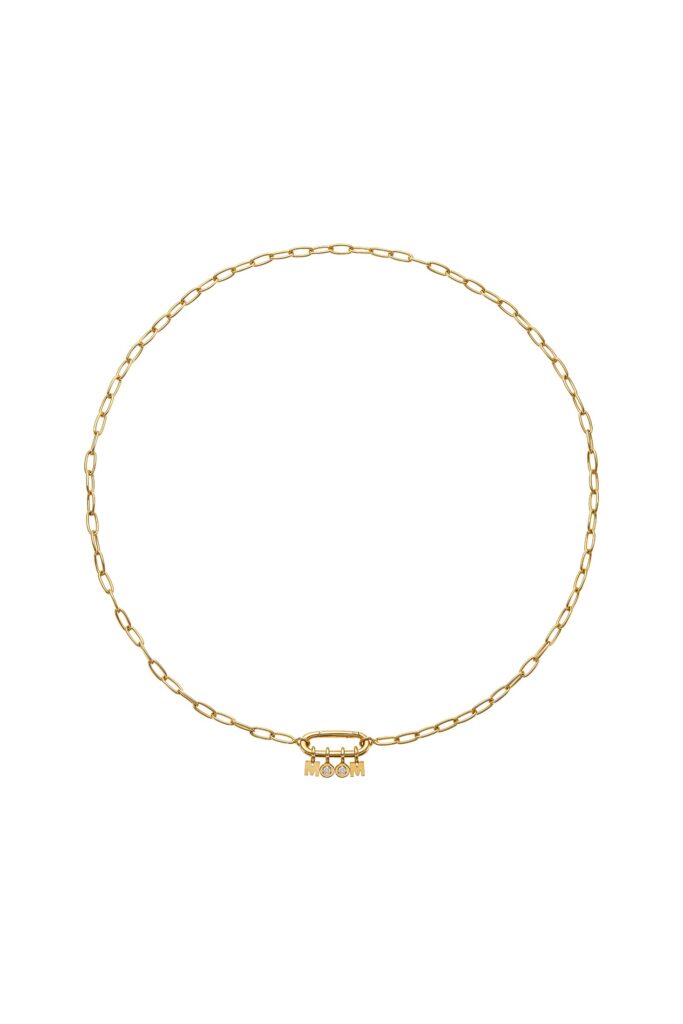 Necklaces MOM Necklace, diamond, yellow gold with fast delivery from Guzema