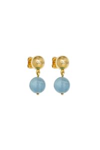 Celestial Blue Earrings, yellow gold