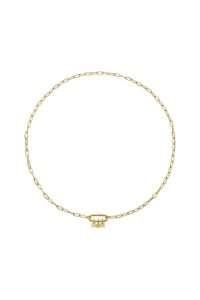 MOM Necklace, diamond, yellow gold