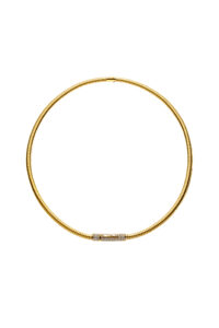 Snake Necklace, diamonds, yellow gold