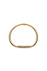 Snake Bracelet, diamonds, yellow gold