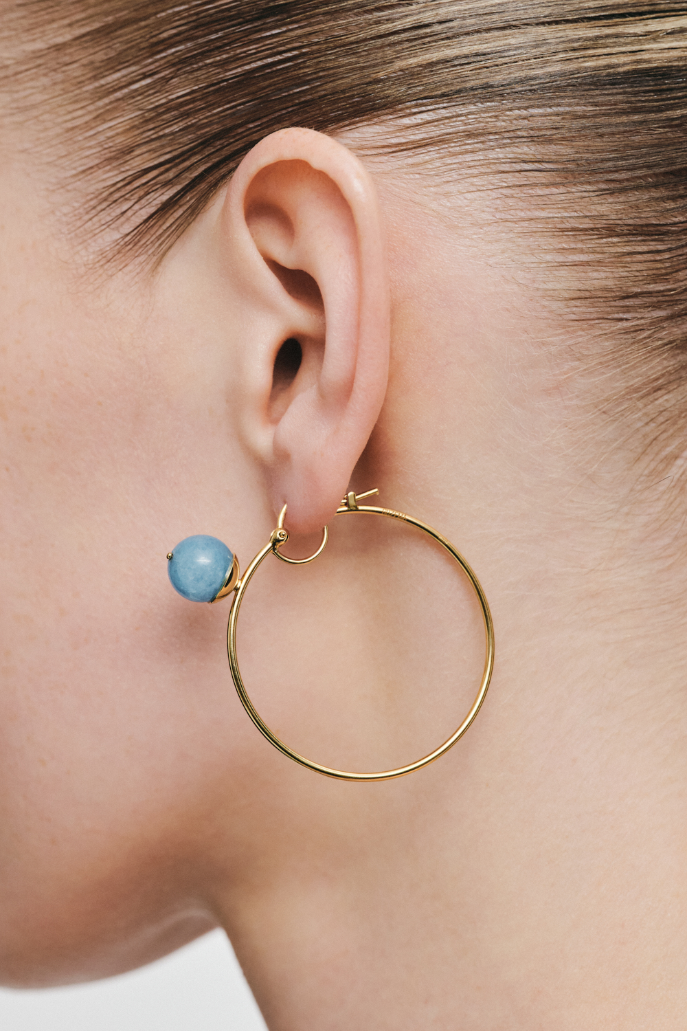 Earrings Celestial Blue Hoop Earrings for stylish and elegant looks