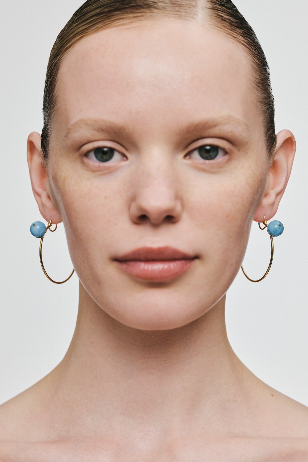 Earrings Celestial Blue Hoop Earrings for a unique and sophisticated look