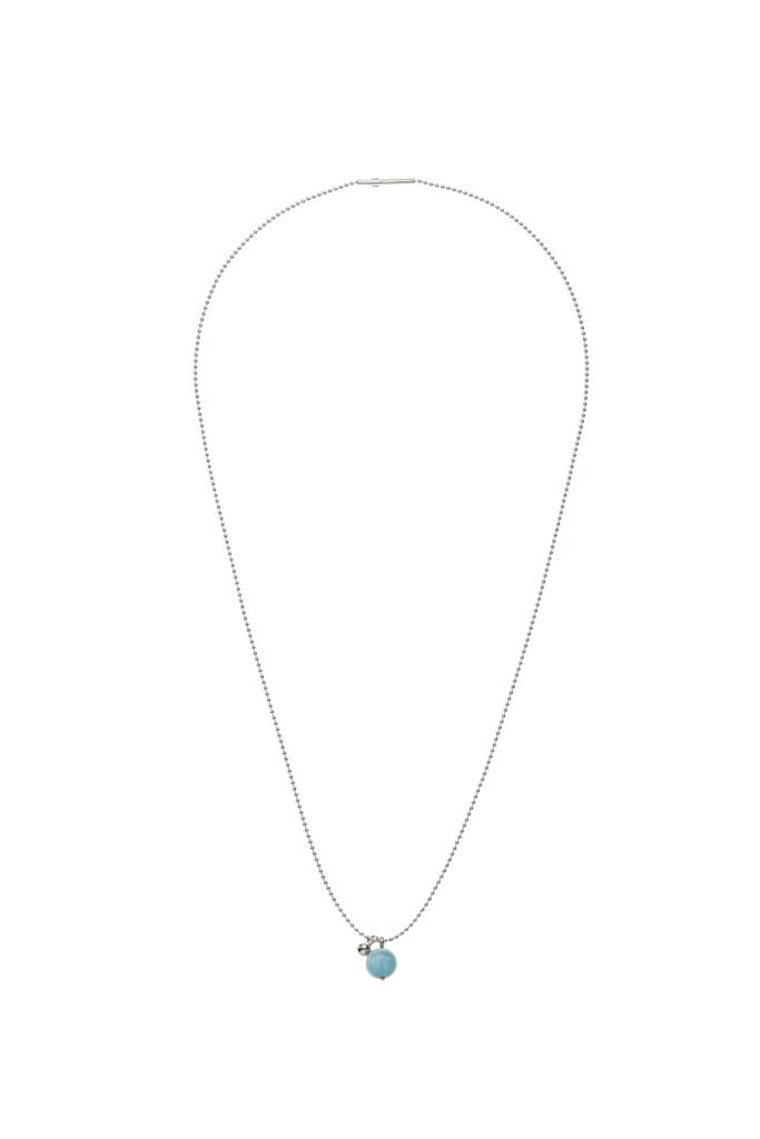 Necklaces Celestial Blue Charm Necklace, white gold with fast delivery from Guzema