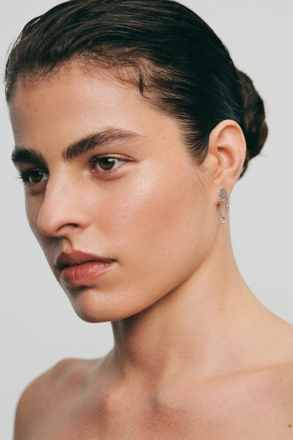 Earrings Eternal Earrings, diamonds, white gold for stylish and elegant looks
