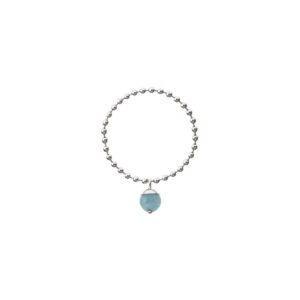 Celestial Blue Pendant Ring, white gold