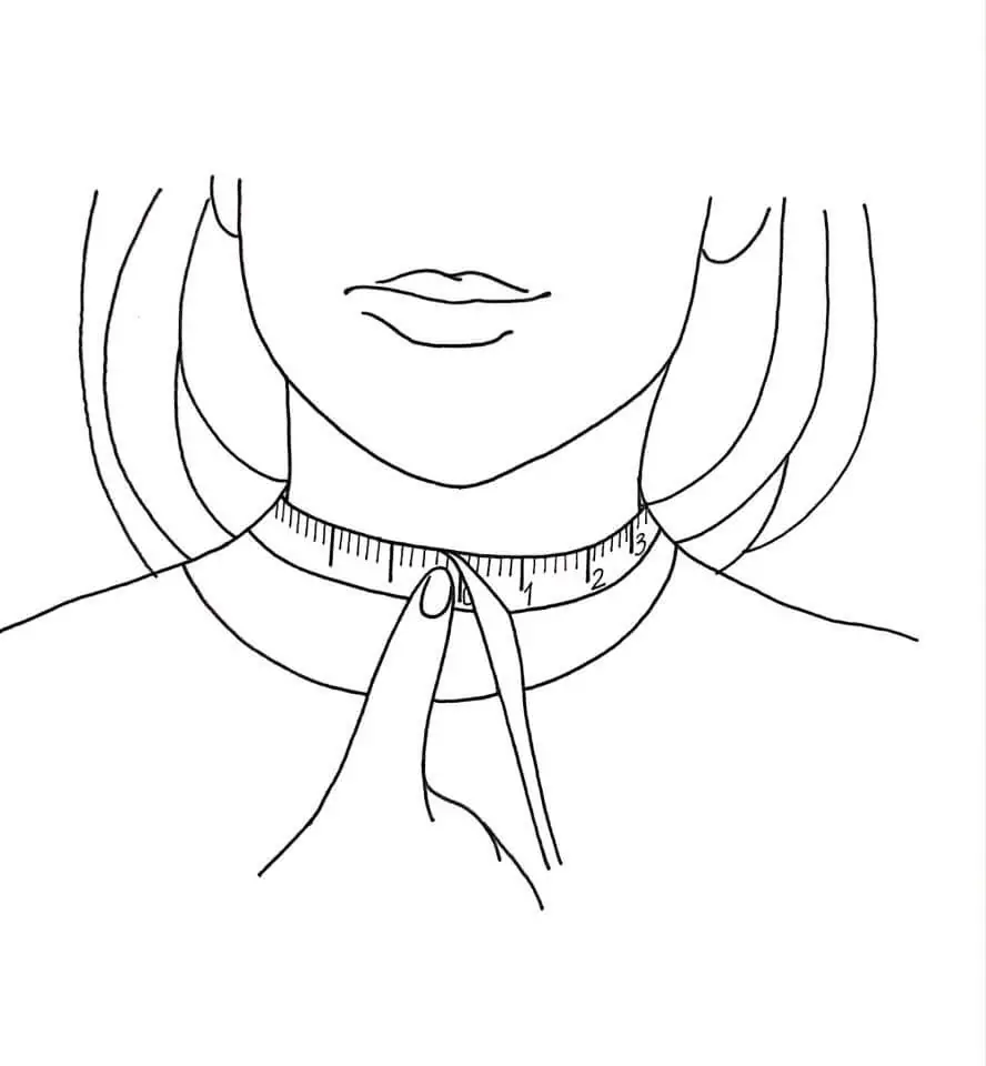 When choosing a size, consider how you want the choker to fit around your neck. If it's tight, choose a jewelry within your size, if it's looser and 