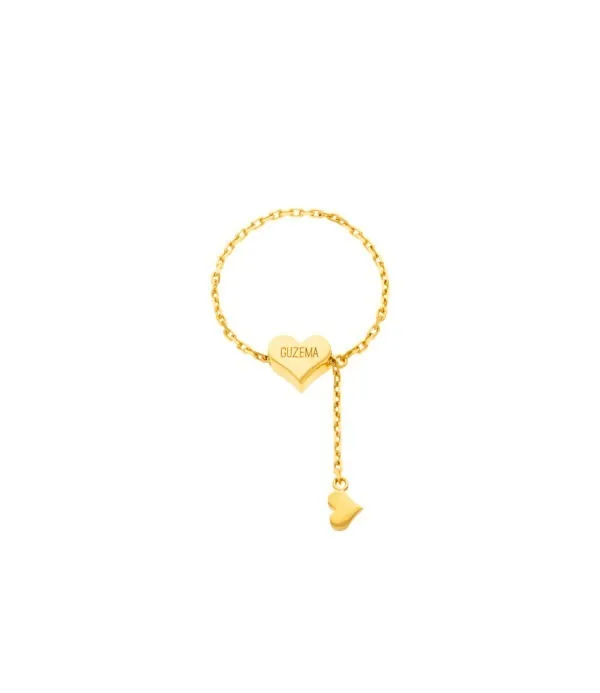 Rings Heart Transformer Ring, yellow gold with modern design available now