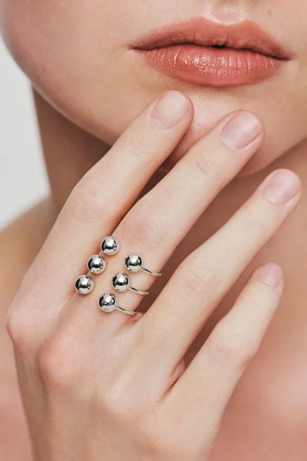 Rings Multi Orb Ring, white gold with luxury craftsmanship from Guzema