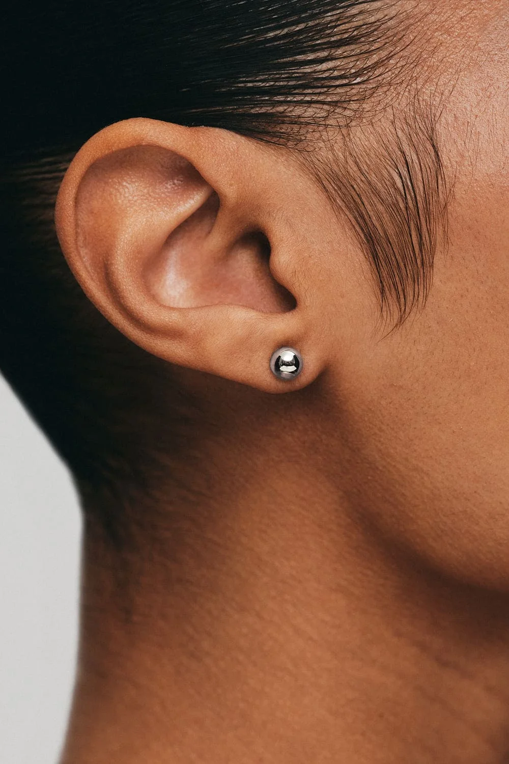 Earrings Mini Orb Earrings, white gold for a unique and sophisticated look