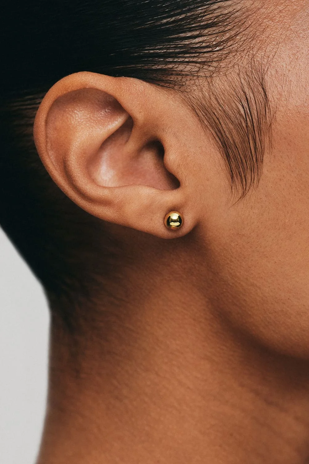 Earrings Mini Orb Earrings, yellow gold for stylish and elegant looks