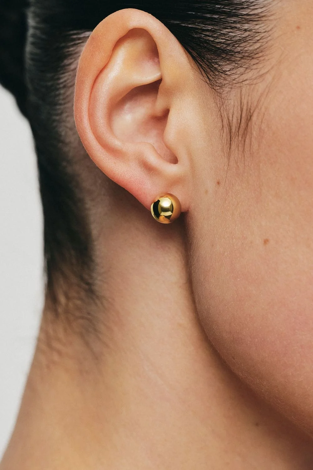 Earrings Mid Orb Earrings, yellow gold for stylish and elegant looks