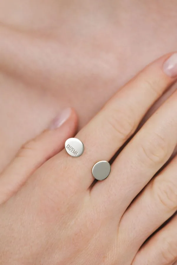 Rings Duo Flat Ring, white gold available online with expert craftsmanship