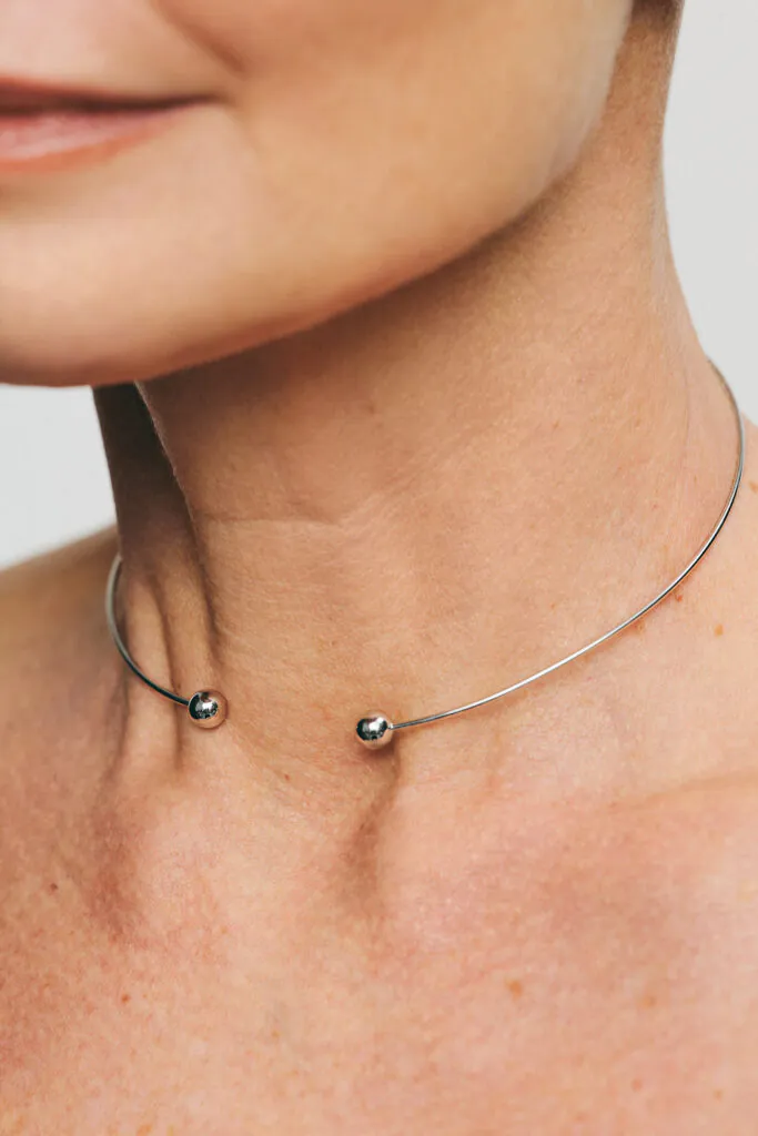 Chokers Orbs choker, white gold with exceptional quality