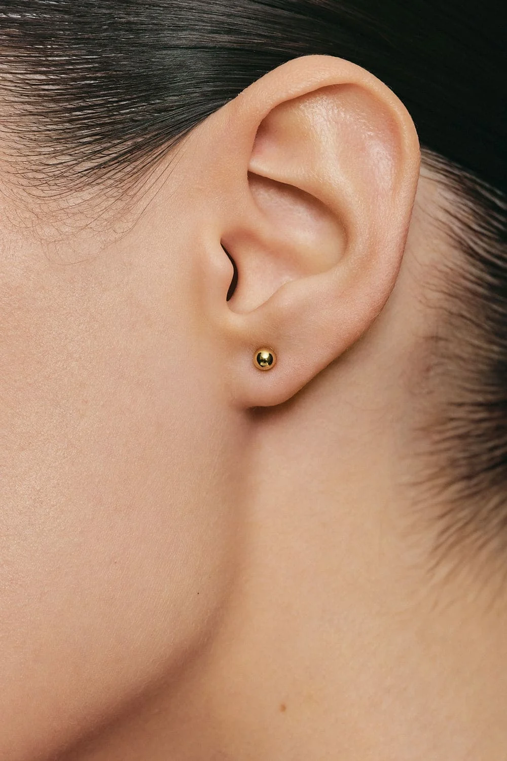 Earrings Petit Orb Earrings, yellow gold for a unique and sophisticated look