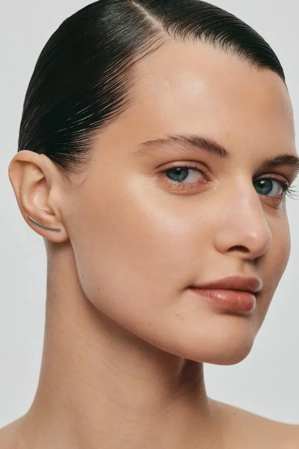 Earrings Arc earrings, white gold with timeless design by Guzema