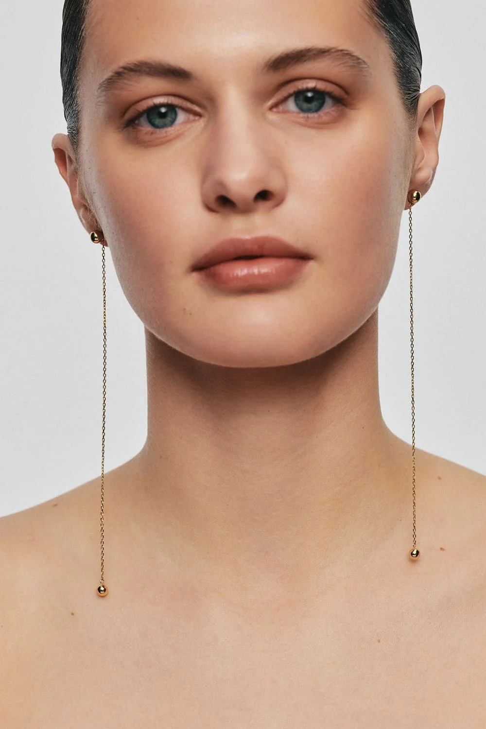 Earrings Duo Orb Transformer Earrings, yellow gold for a unique and sophisticated look