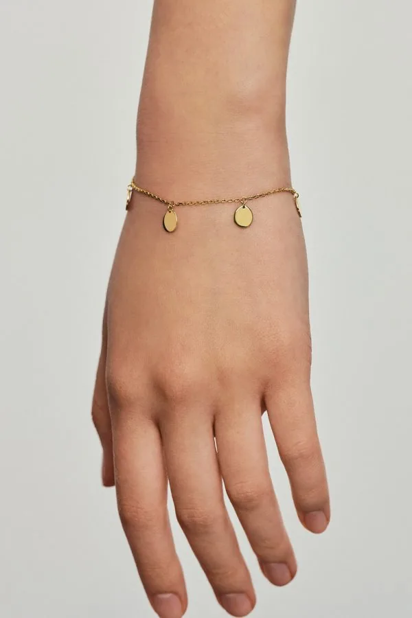 Bracelets Flat Quintet Bracelet, yellow gold with modern elegance