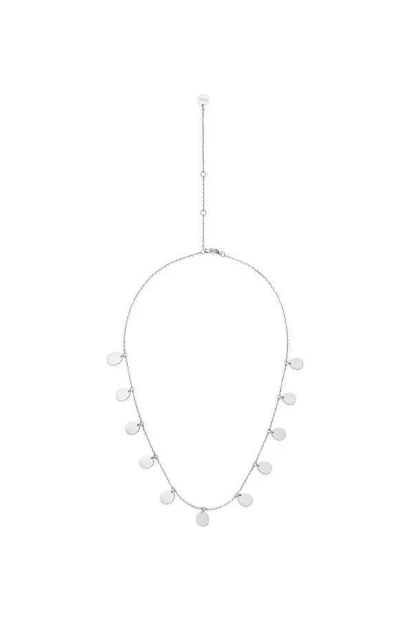 Custom Necklaces Multi Flat Necklace, white gold for a luxurious style
