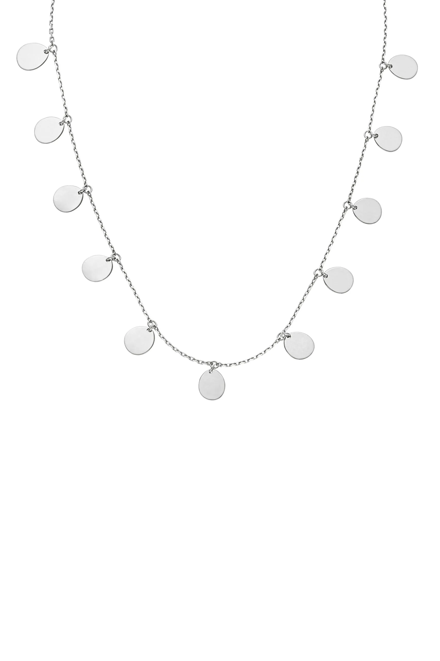 Custom Necklaces Multi Flats Necklace, white gold for a luxurious style