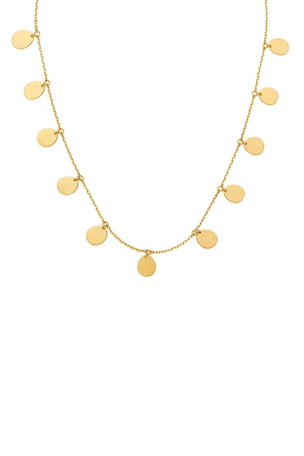 Necklaces Multi Flat Necklace, yellow gold with fast delivery from Guzema