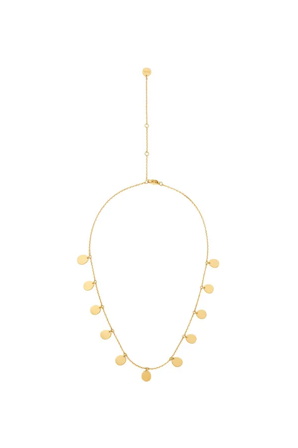 Necklaces Multi Flat Necklace, yellow gold with fast delivery from Guzema