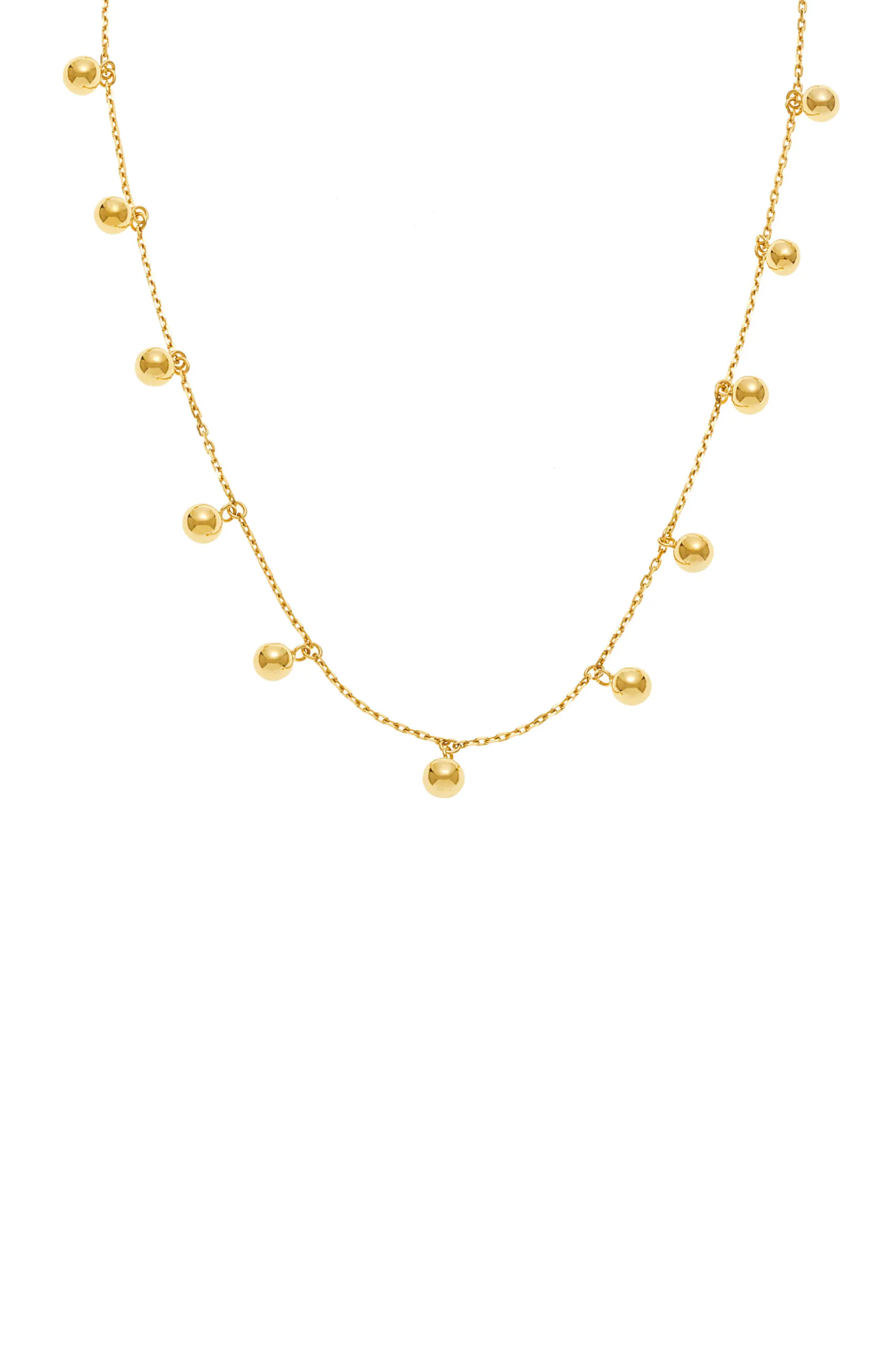 Necklaces Multi Orbs Necklace, yellow gold with fast delivery from Guzema